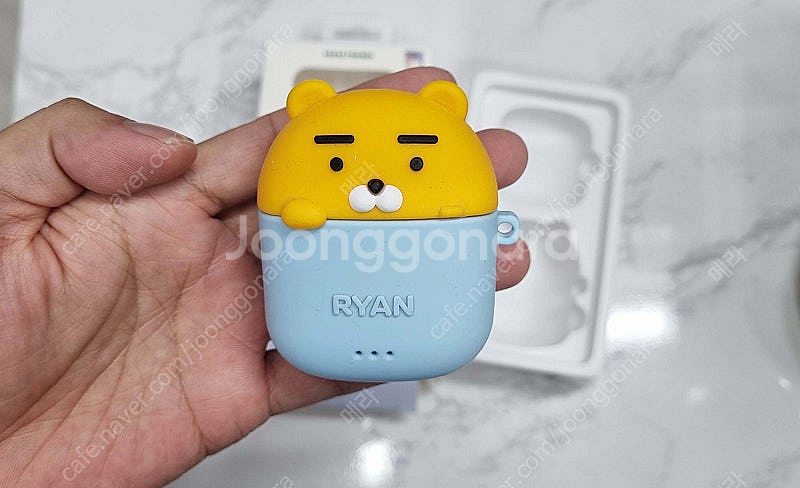 카카오 블루투스 무선 이어폰 플러스 라이언 중고 판매합...--2