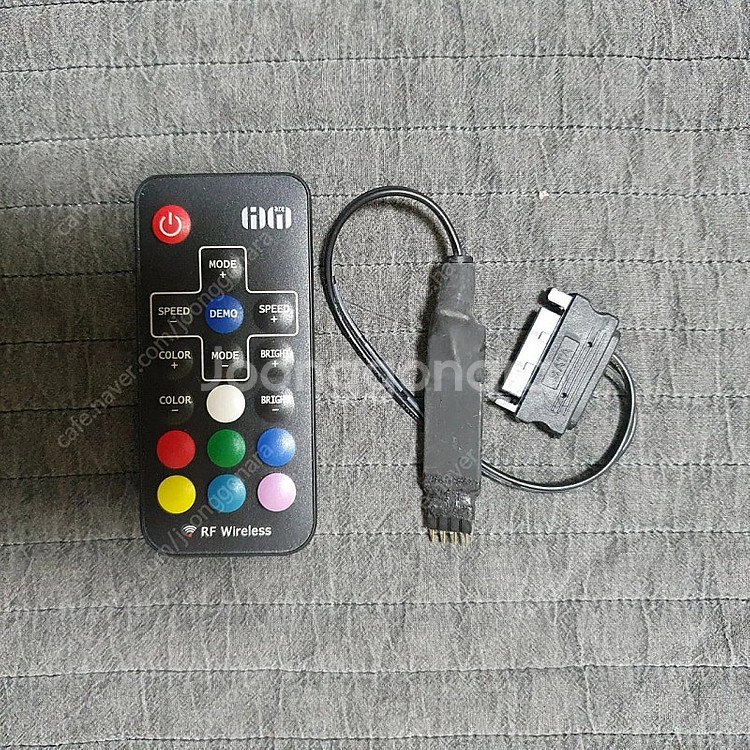 RGB SATA 컨트롤러, 무선 리모컨 (4핀 12V)--0