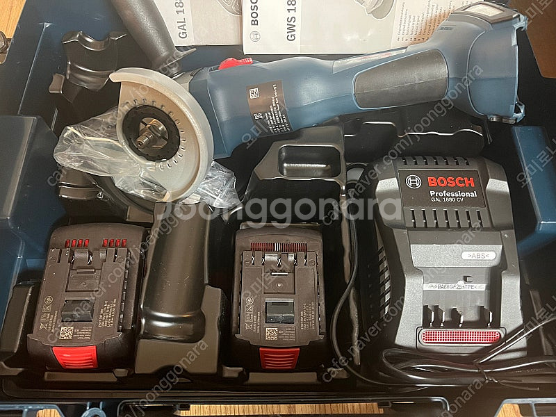 보쉬충전그라인더 GWS18v-10 4인치--1
