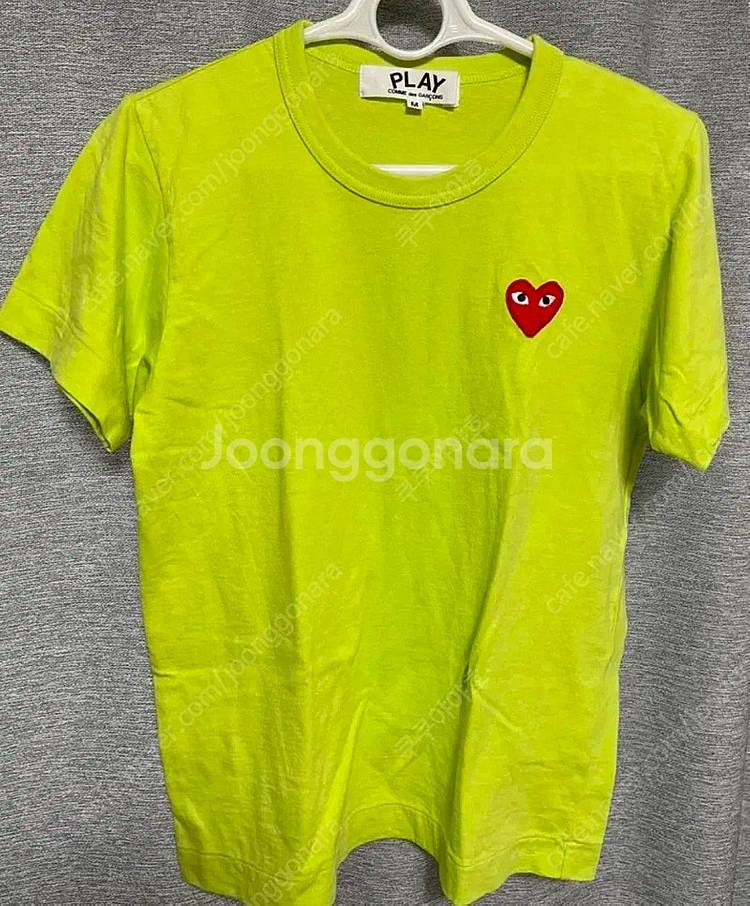 꼼데가르송 여성반팔 그린 M 삼성물산 정품--1