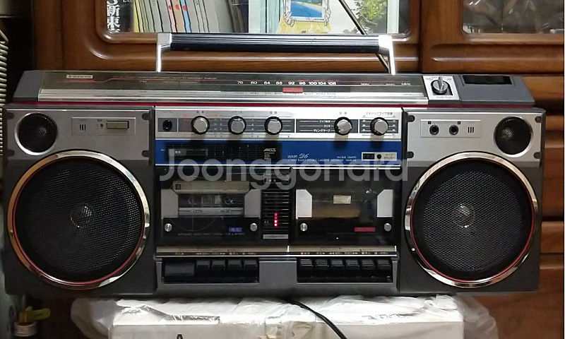 산요 초대형 카세트 라디오--0