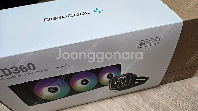일체형 3열 수냉 LCD 있는 딥쿨 LD360 팝니다.--5