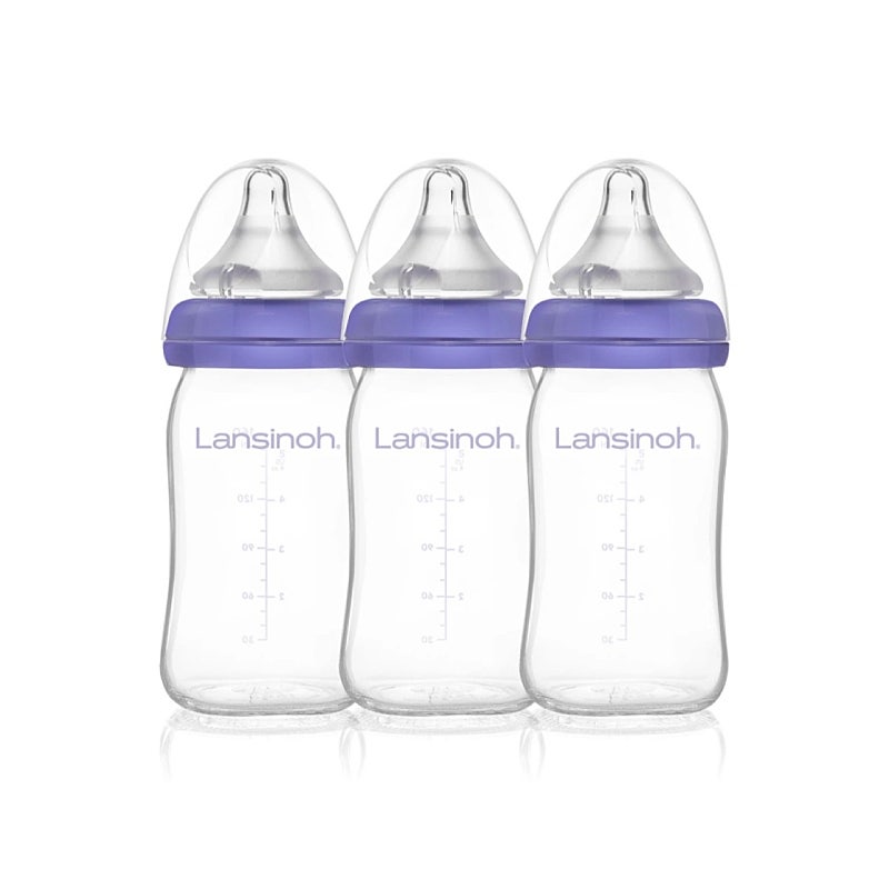 란시노 유리젖병 160ml 3개(젖꼭지s3개,m2개포함...--0