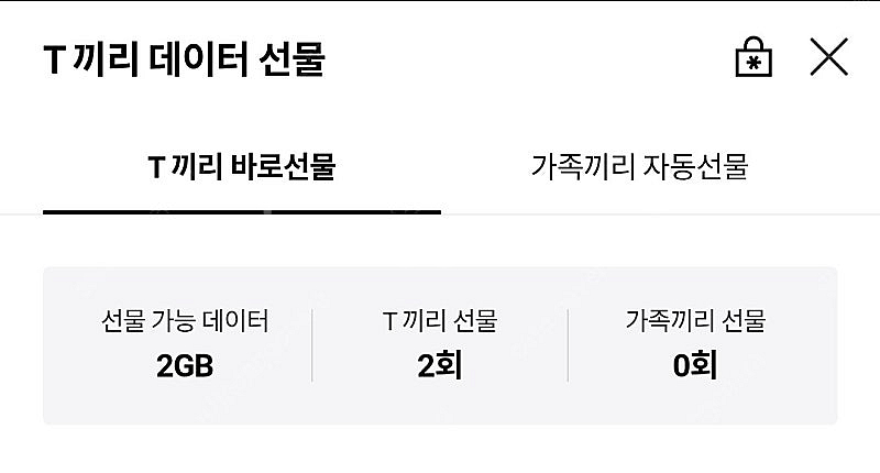 Sk 데이타 데이터 2기가 3000원 판매해요--0