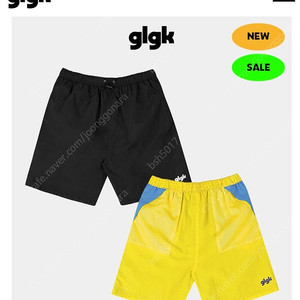 glgk 카모블루140/리버시블하프팬츠블랙140