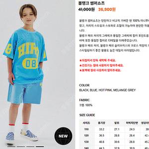 블랭크 썸머쇼츠 블루 140
