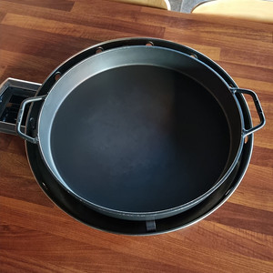 닭갈비 사용 원형 무쇠판