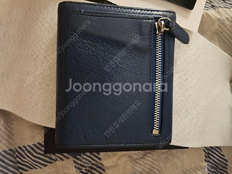 정품))개런티카드있음,샤넬 고트스킨 COCO로고 반지갑--4