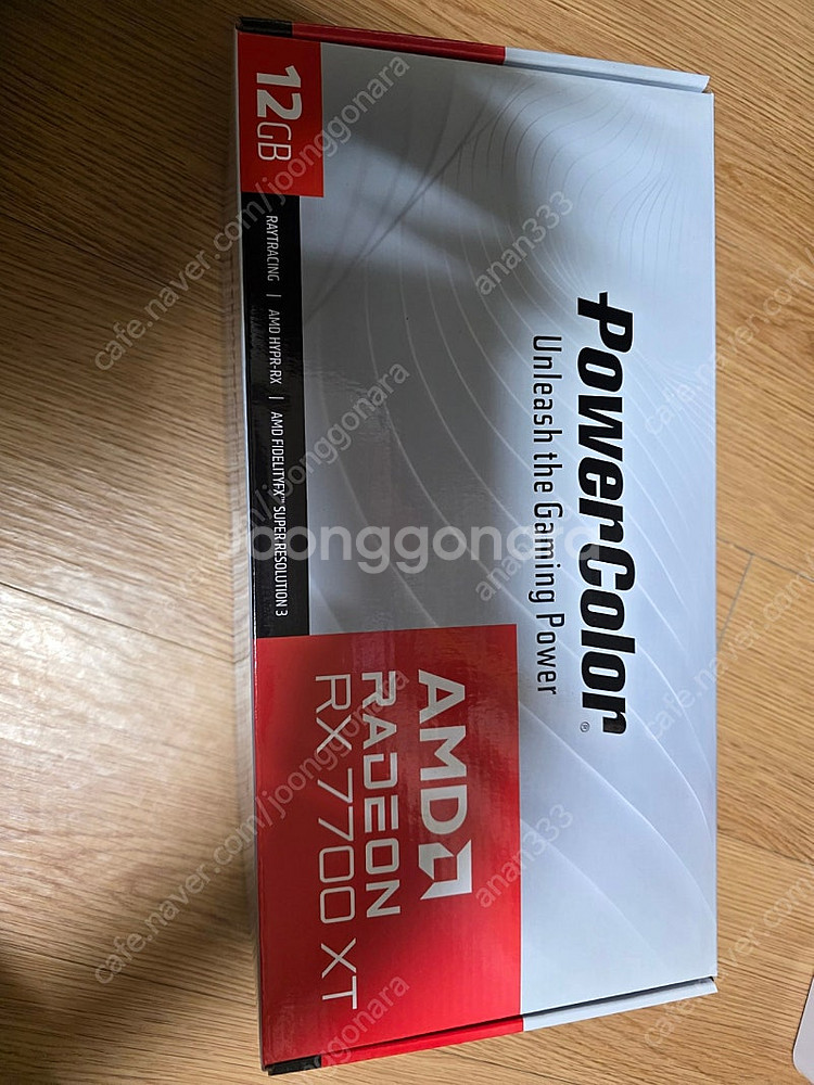 파워컬러 rx 7700xt 화이트 거의새것--0