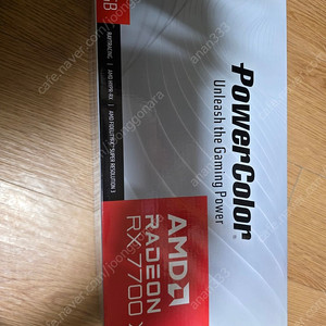 파워컬러 rx 7700xt 화이트 거의새것