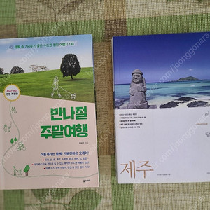 반나절 근교여행, 제주 여행 책 2권