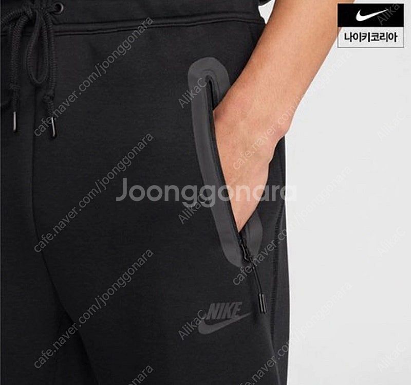 [정품] NIKE 나이키 테크 플리스 세트 블랙 L--2