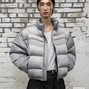 엘무드 켄달 크롭 다운 푸퍼 실버그레이 패딩 44