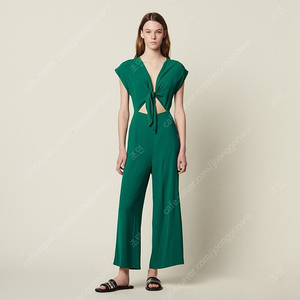 36) 산드로 S/S 점프수트 그린