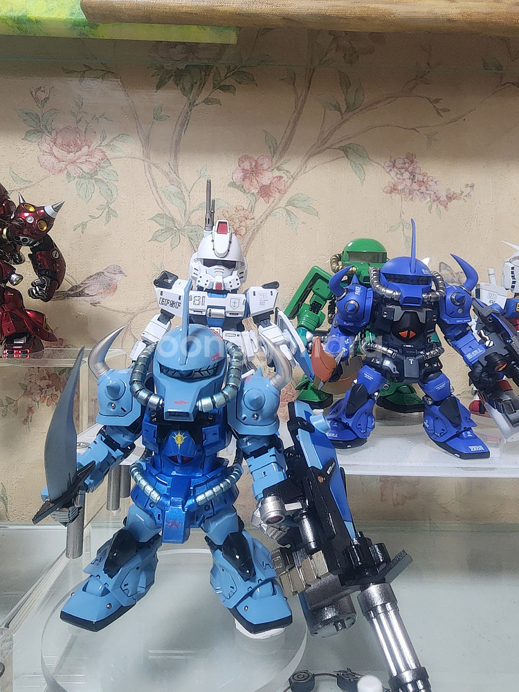 FSS 레드미라지 1/100, 건담 SD 레진 도색 완...--1