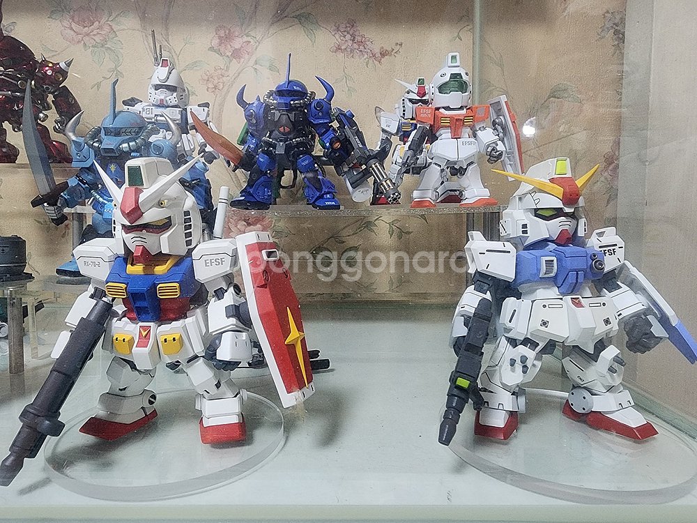 FSS 레드미라지 1/100, 건담 SD 레진 도색 완...--4