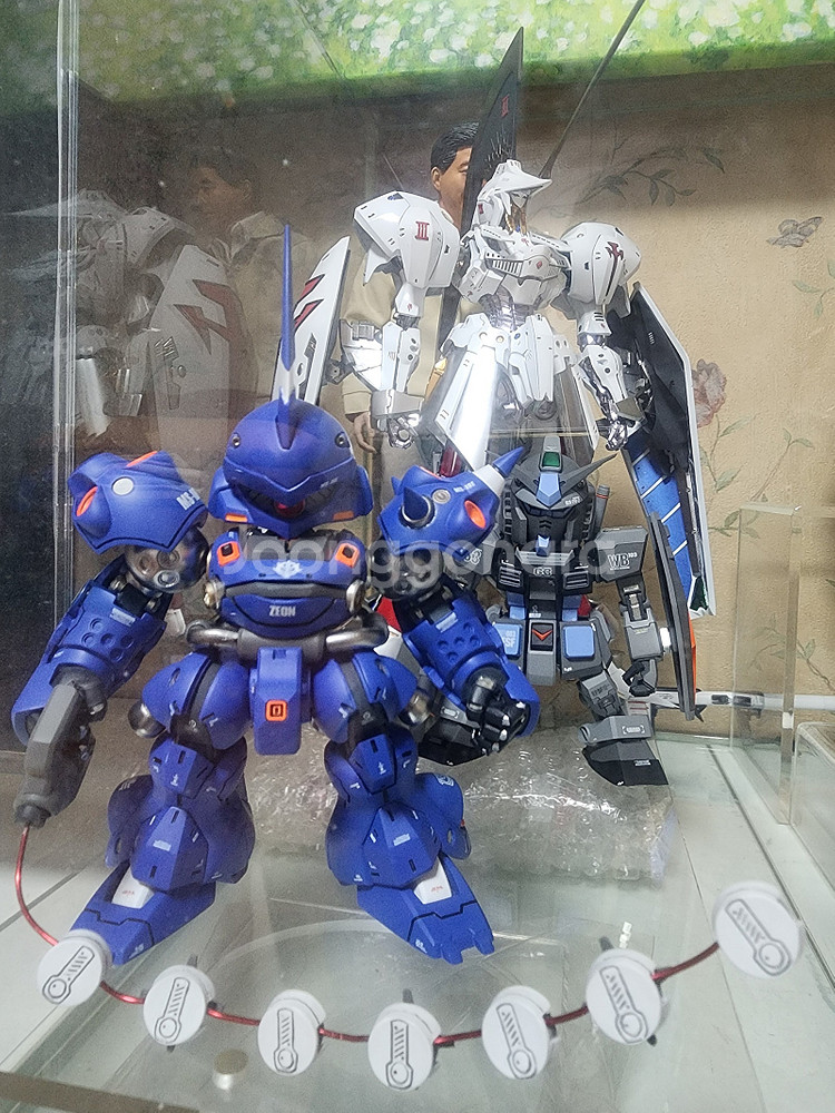 FSS 레드미라지 1/100, 건담 SD 레진 도색 완...--6