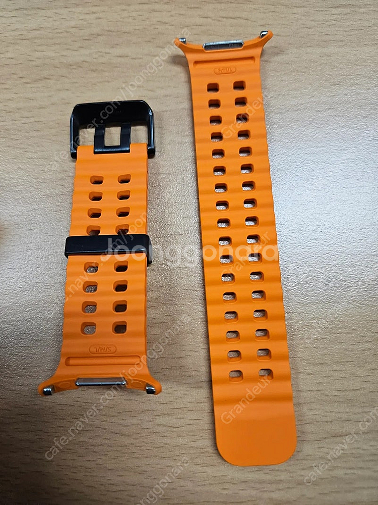 삼성 정품 갤럭시 워치 울트라 마린 스트랩 밴드 오렌지...--0