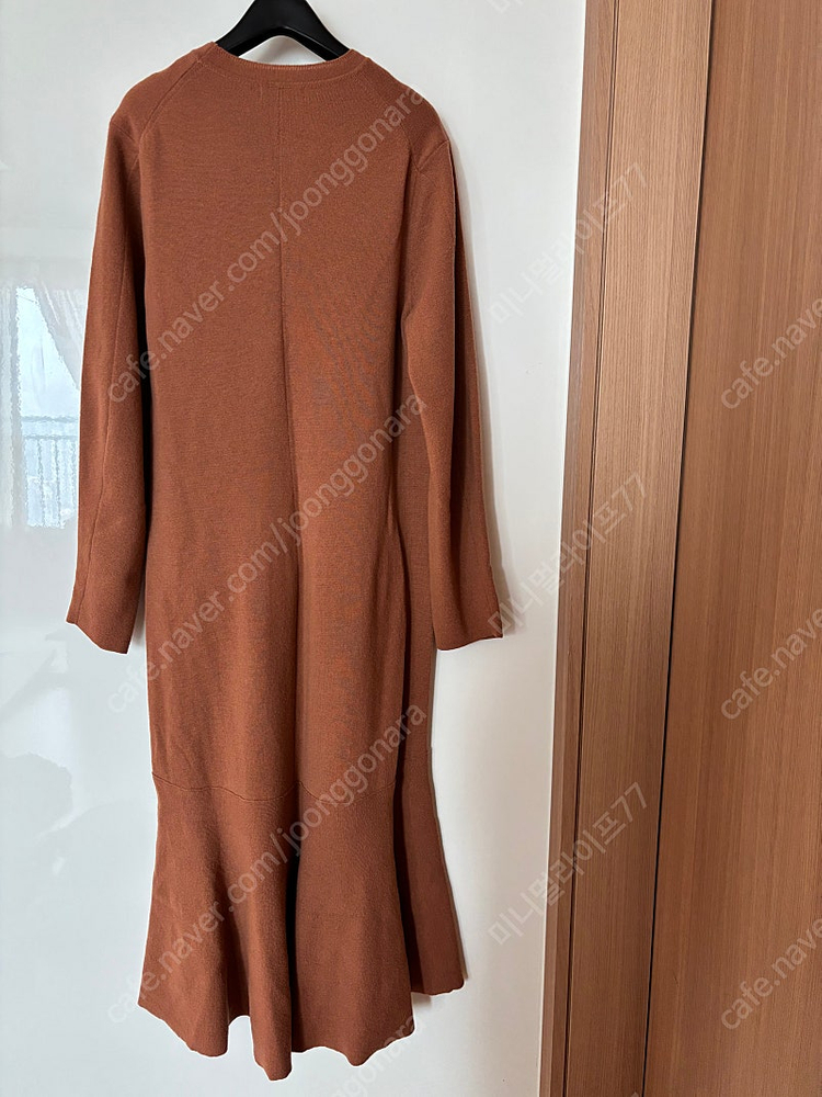 타임 언발란스 니트 프릴 원피스 롱원피스 올드머니룩 맘룩 등원룩 한섬 TIME--6