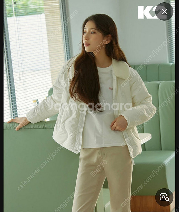 K2 실크스타 프리제 퀼팅 숏패딩 (구스, 수지패딩)--2