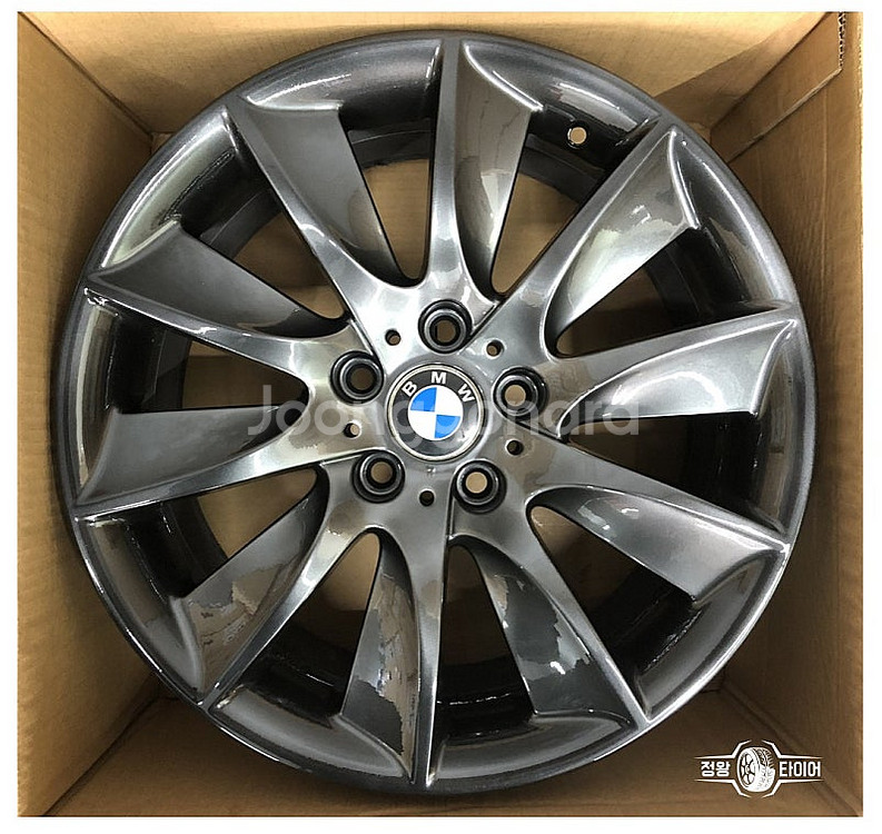 BMW 5시리즈 F바디 터빈 18인치 고스트크롬 휠 5...--1