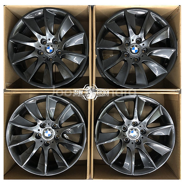 BMW 5시리즈 F바디 터빈 18인치 고스트크롬 휠 5...--0