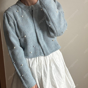 그로브 펄 진주 가디건 PEARL CARDIGAN 올드머니룩 출근룩 (구매가14.8)