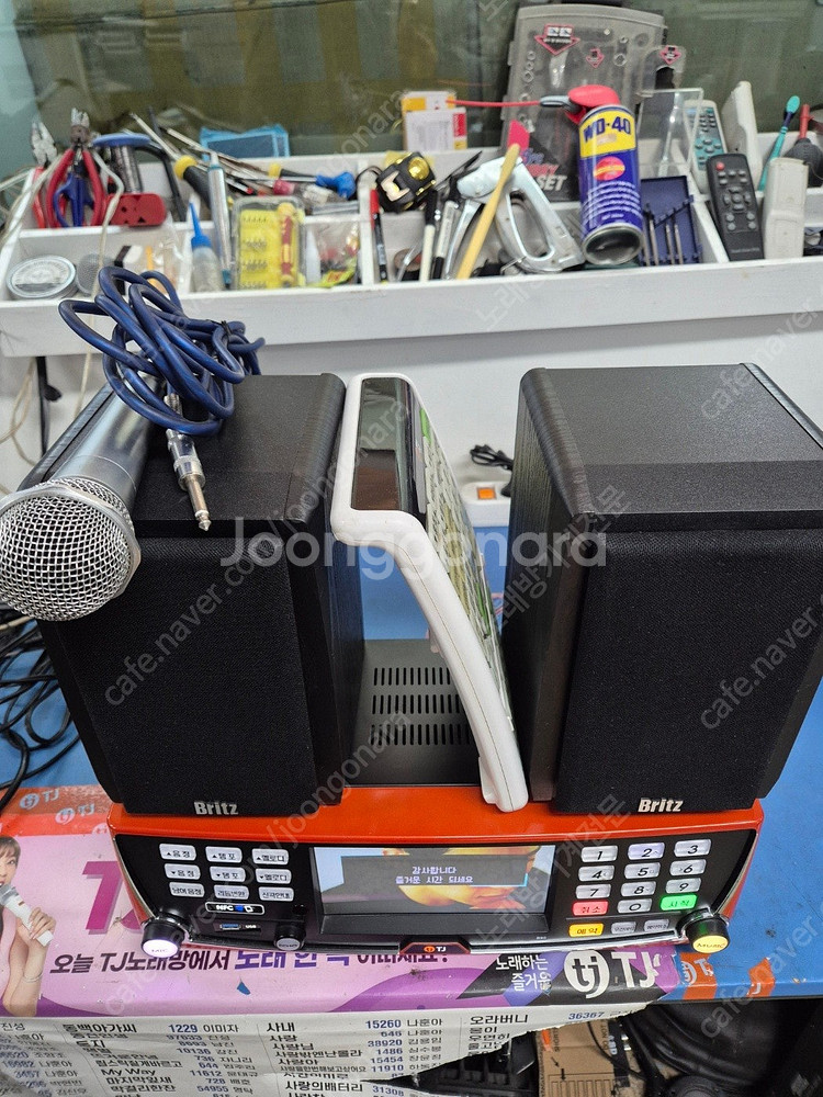 태진 B80 노래방기계 세트 판매합니다.23년 10월 신곡--2