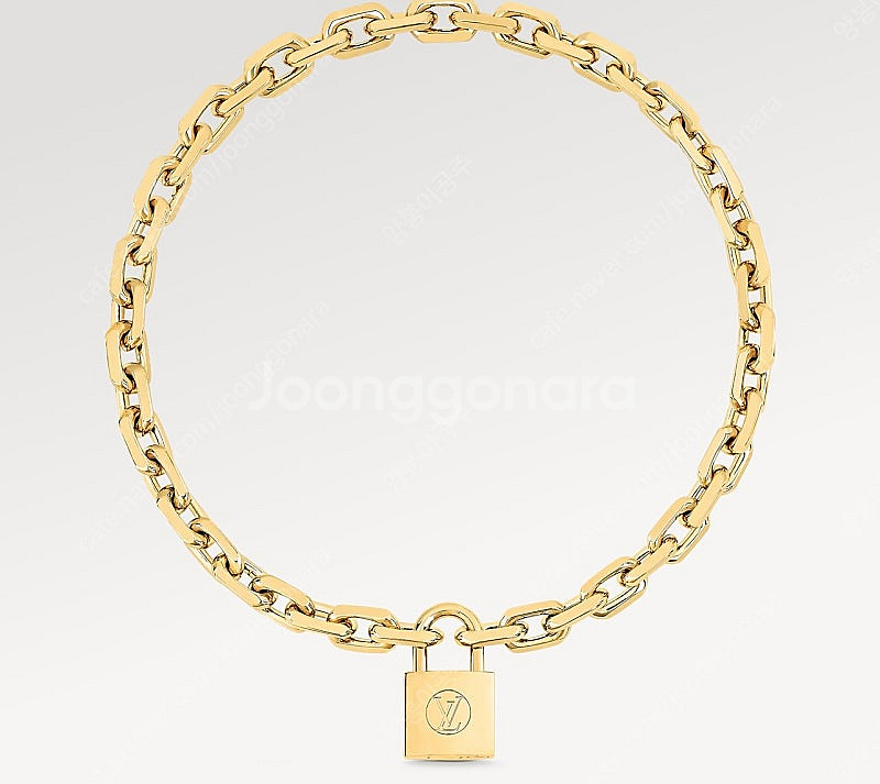 LV 에지 자물쇠 목걸이 ﻿--0