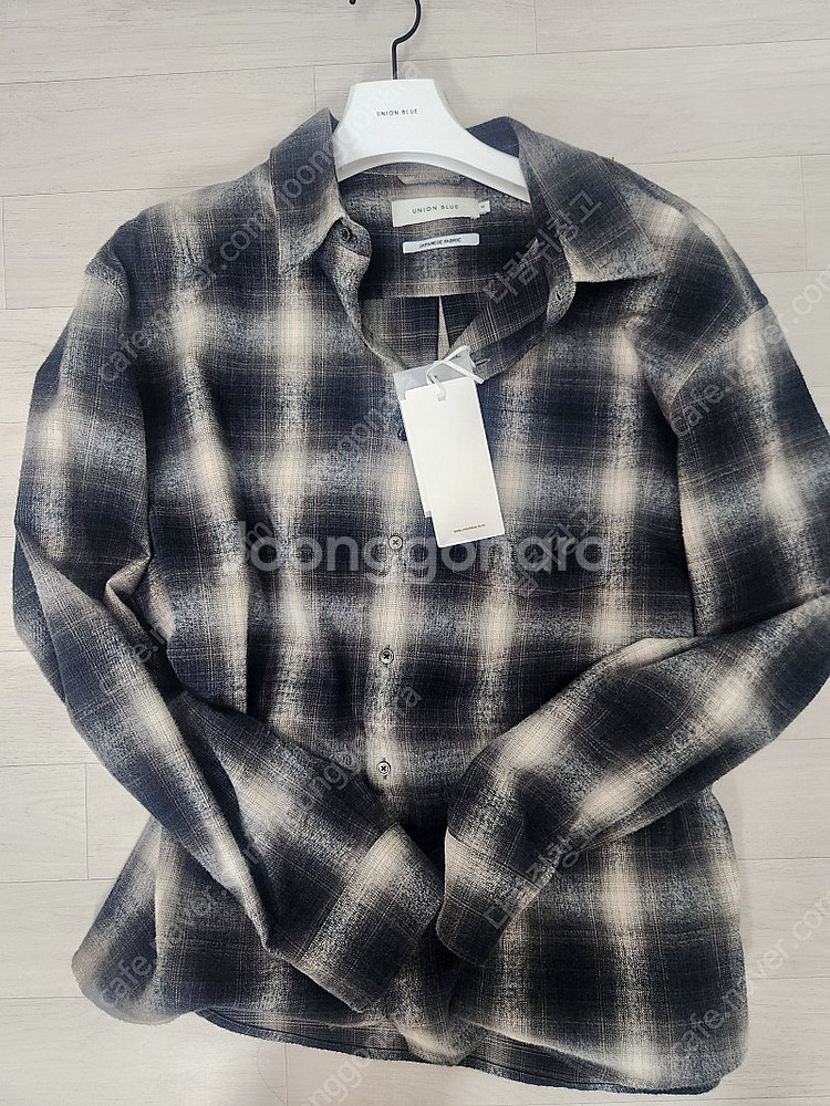 유니온블루 FLANNEL OMBRE CHECK 셔츠 M--0