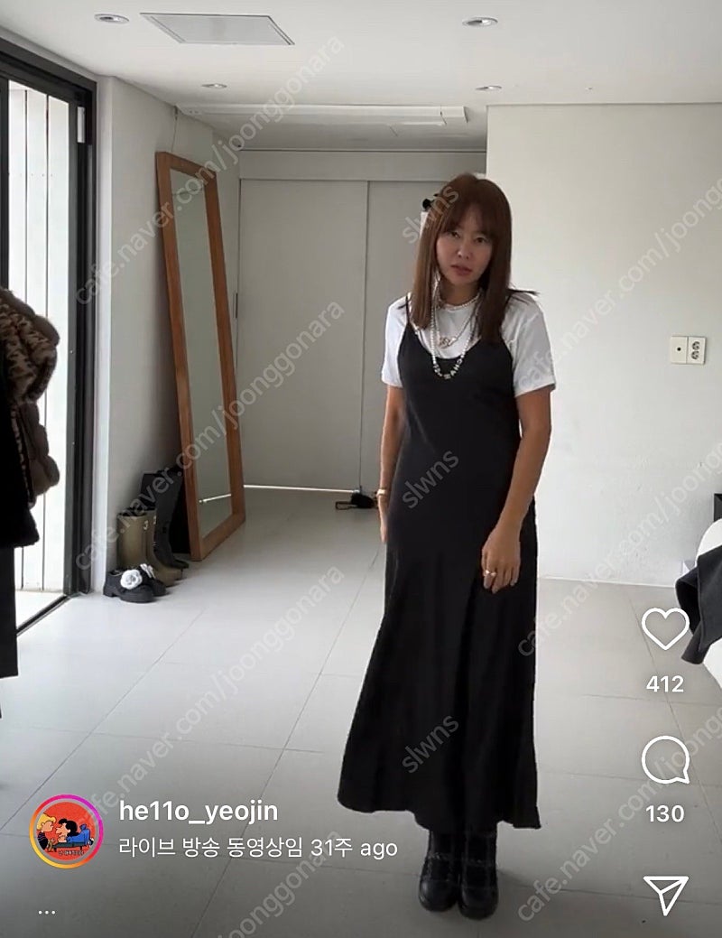 11am 제작 새틴원피스 택포