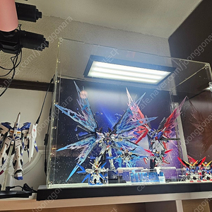 메탈빌드 소울블루&소울레드+장식장 일괄 팝니다.