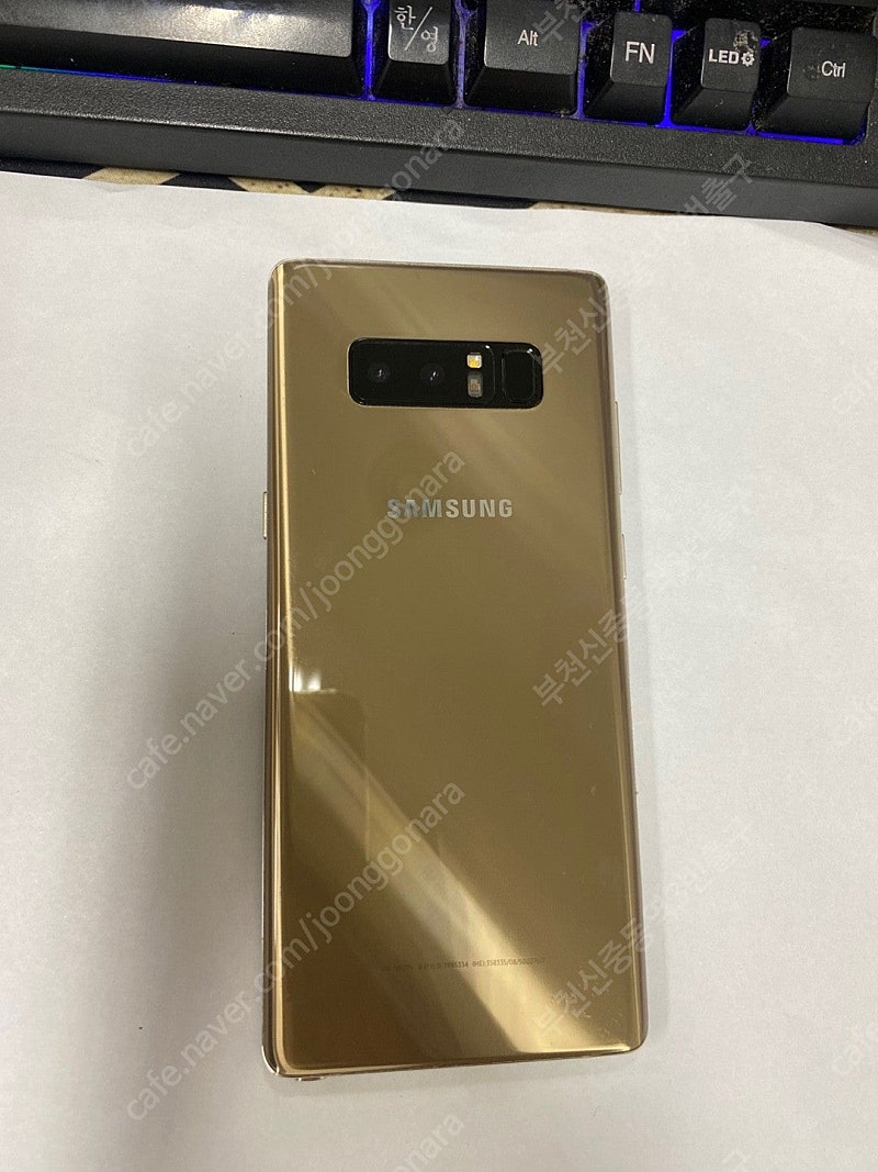 198989 갤럭시노트8 골드 외관깨끗 64GB 업무폰...--0