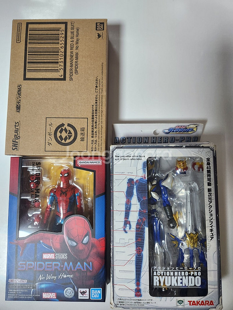 shf 스파이더맨 뉴 레드 블루 슈트, 액션 피규어,--0