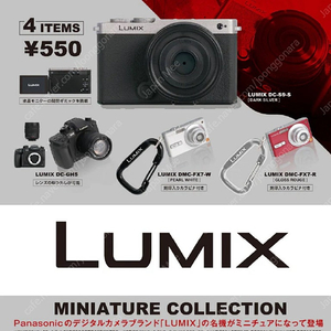 (4/20발송) 일본가챠 LUMIX 미니츄어 컬렉션 2점세트