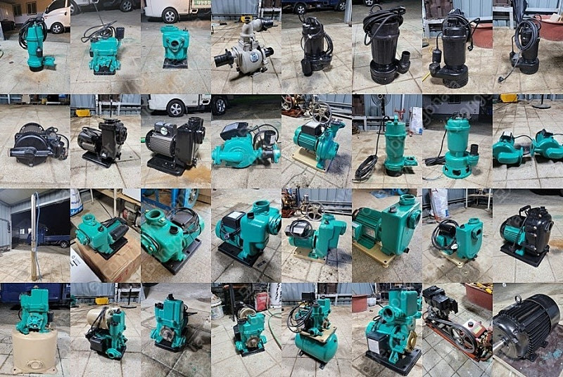 중고펌프 윌로펌프 한일펌프 GS펌프 수중펌프 양수기 자동펌프 이미지