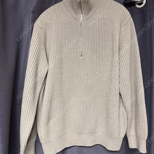 인더로우 / 하프집업니트 베이지멜란지 / 2