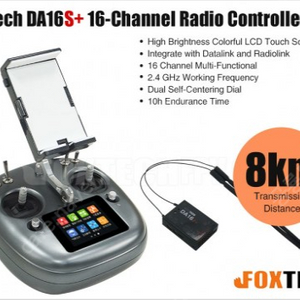 (미사용) RC드론조종기 팝니다. Foxtech DA16S+ 16채널 무선 컨트롤러 / 농업용,교육용,산업용