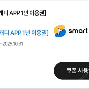 스마트캐디 1년이용권 팝니다
