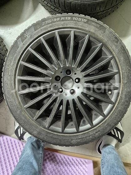 벤츠 w222 350d 순정 19인치휠 블랙유광도색 +...--3