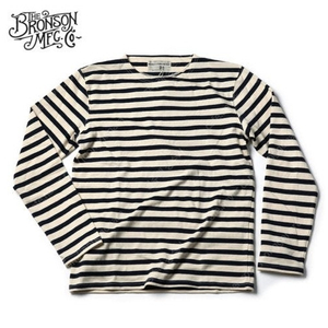 브론슨 보트넥 스트라이프 긴팔 티셔츠