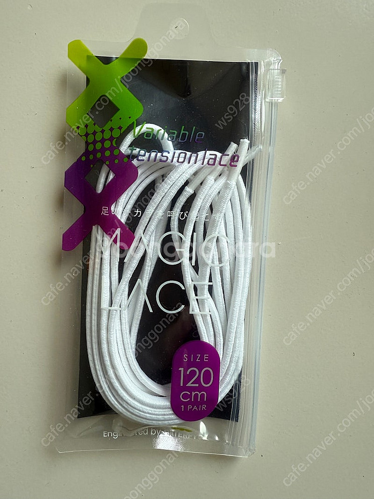새상품 캐터피 매직레이스 신발끈 (화이트,흰색) 판매합니다.--0
