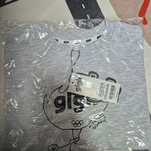glgk 고양이 티셔츠 120 멜란지, 블랙