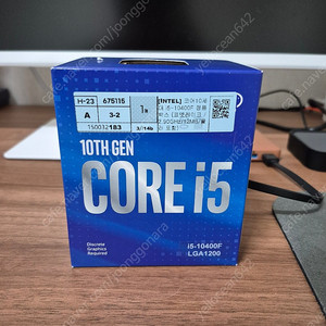 인텔 i5-10400F CPU 미개봉품 판매합니다.