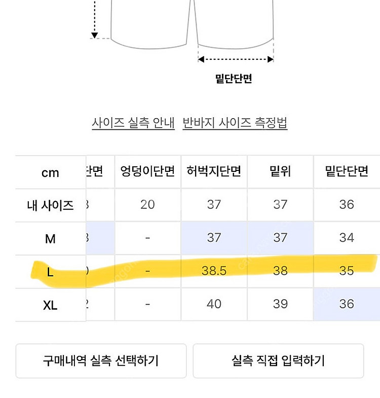 (새상품 L) 에스피오나지 카펜터 스웻 쇼츠 반바지 그--8