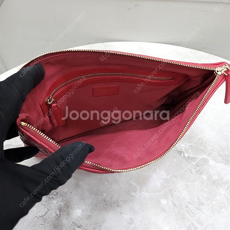 [럭스유] 샤넬 핫핑크 클래식 캐비어 클러치 미듐 30...--5