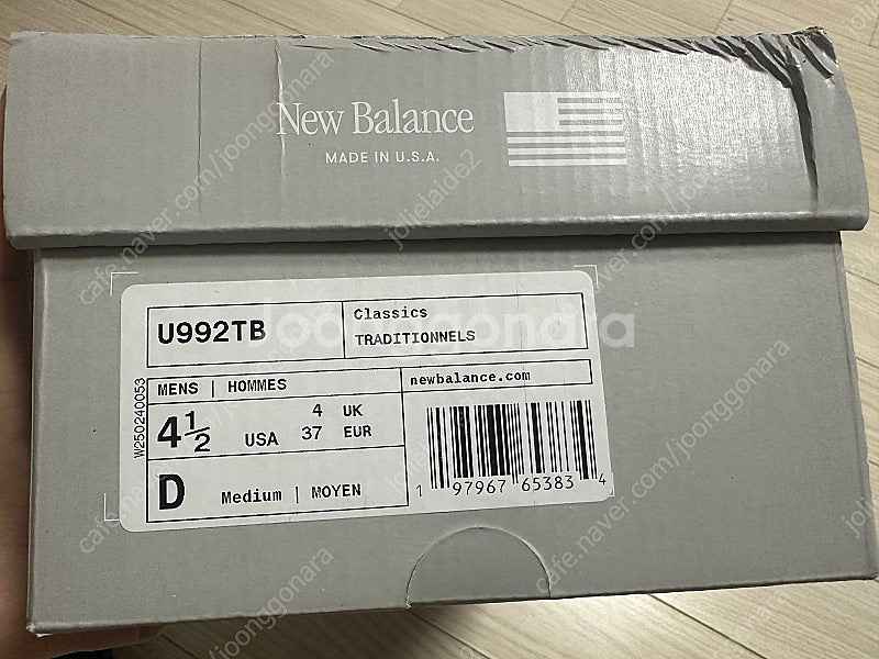 뉴발란스 USA 992 트리플블랙--1