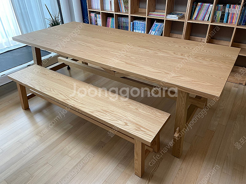 이케아 IKEA 뫼켈뷔 대형식탁 테이블 & 벤치--1