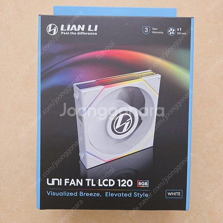 리안리 UNI FAN TL LCD 120 화이트--0
