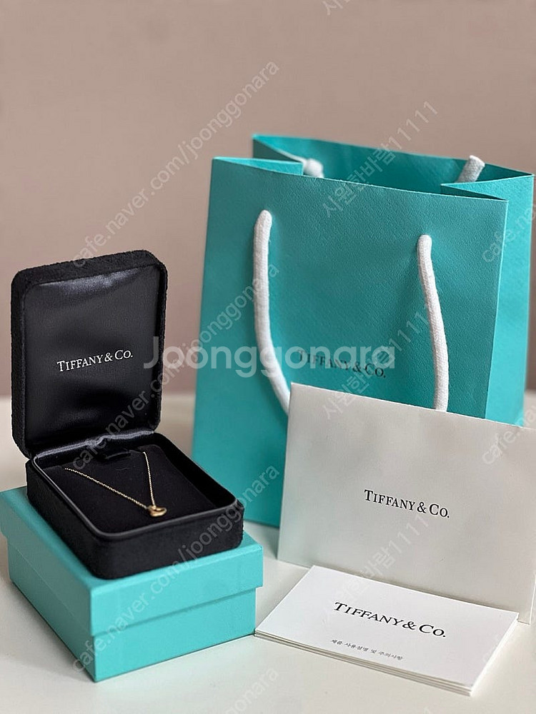 티파니앤코 하트 목걸이 18k--0